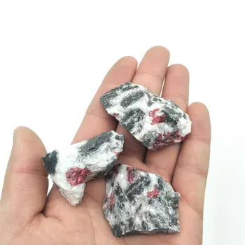 

1pc 25g-40g raw Natural vermilion gemstone crystal quartz red color rough stone mineral specimen for a birthday present