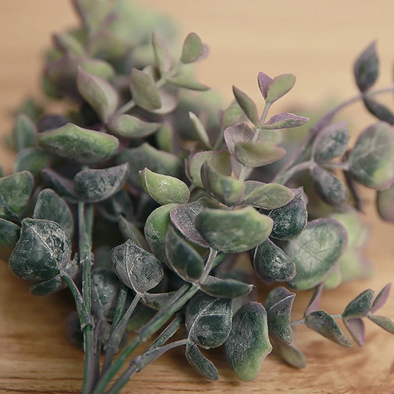 Eucalyptus Plastic Artificial Plants Green Grass plastic flower fake Plant Wedding Home Decoration Table Decors