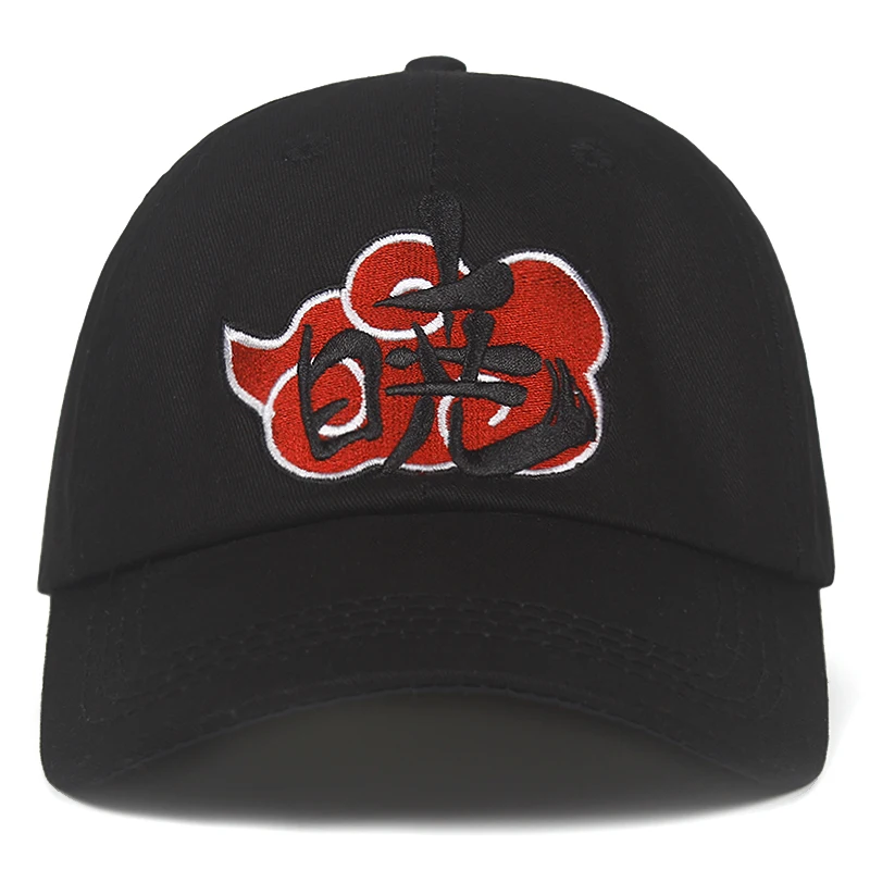 Новинка хлопок японское аниме Akatsuki dawn Dad шляпа семья Uchiha логотип вышивка бейсболки Snapback шапки Dropship