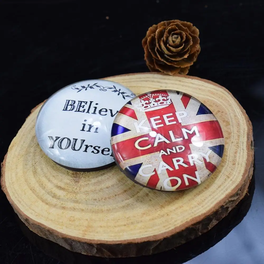 Поверьте в себя 30 мм магнит на холодильник вдохновляющая Цитата стеклянный