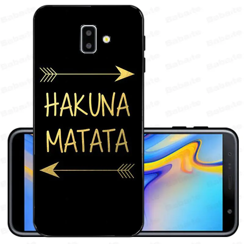 Keep clam hakuna matata The Lion King Мягкий силиконовый чехол для телефона samsung Galaxy j6 plus A6 A8 A9 A10 A30 A50 - Цвет: A12