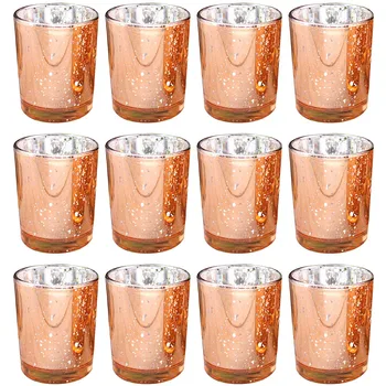 

12pcs Chic Exquisite Practical Desktop Decoration Candlestick Candle Holder
