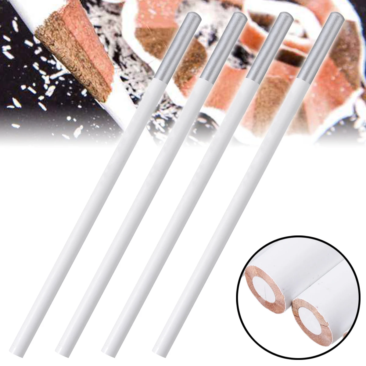 

White Drawing Sketch Pencil Pastel Special Charcoal Highlighter Writing Pencil Non-toxic For DIY Art Stationery Crafts