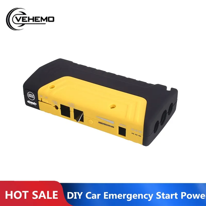 

Vehemo USB Multi-Function Portable DIY Jump Starter Car LED Indicator Car Jump Starter Kit Emergency Power Kit DIY