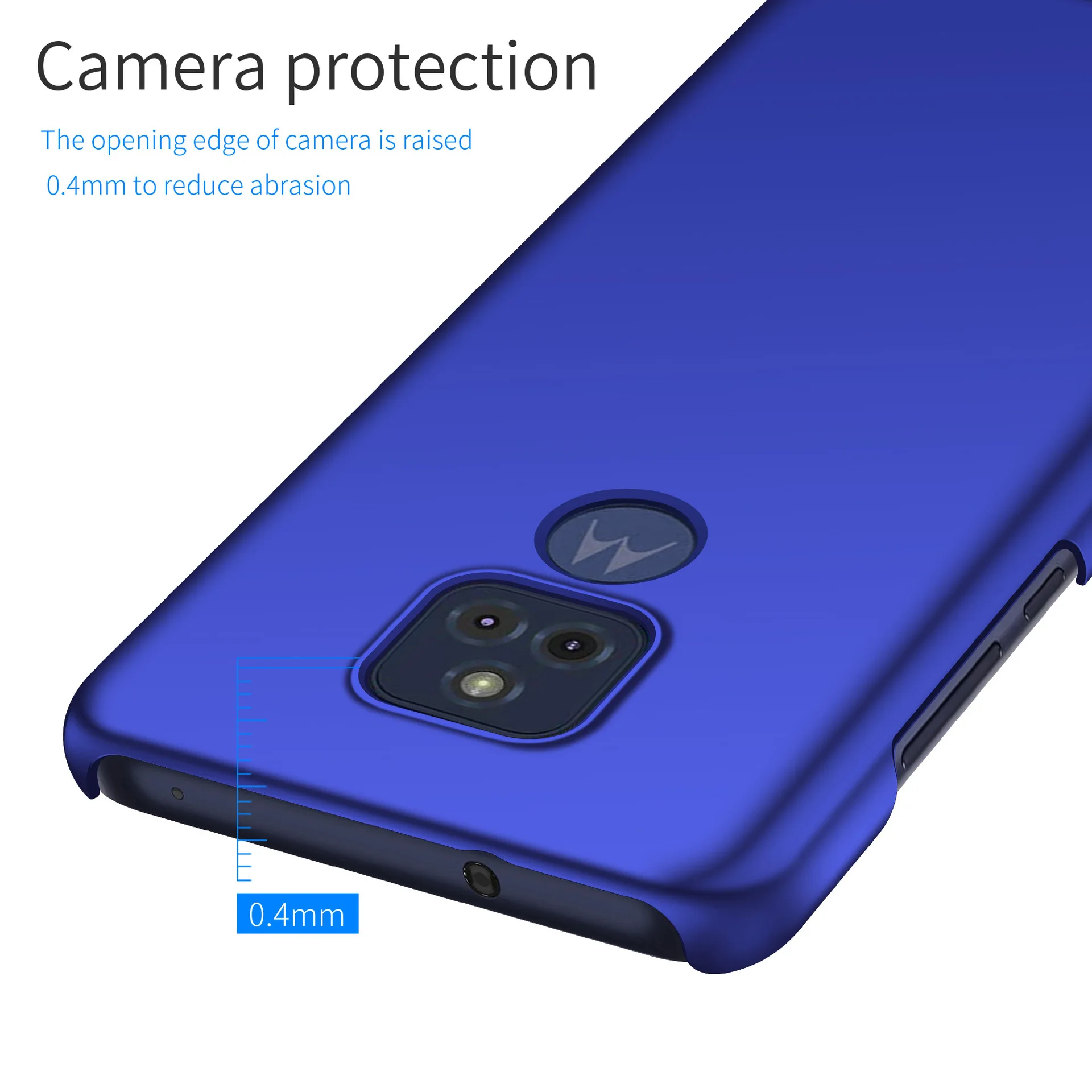 Роскошный однотонный черный чехол для MOTO G Play 2021 PC прочный тонкий ударопрочный
