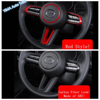 

Lapetus Steering Wheel Gear Shift Paddles Cover Sticker Trim Car Accessories Fit For Mazda 3 CX-30 2020 Red / Carbon Fiber Look