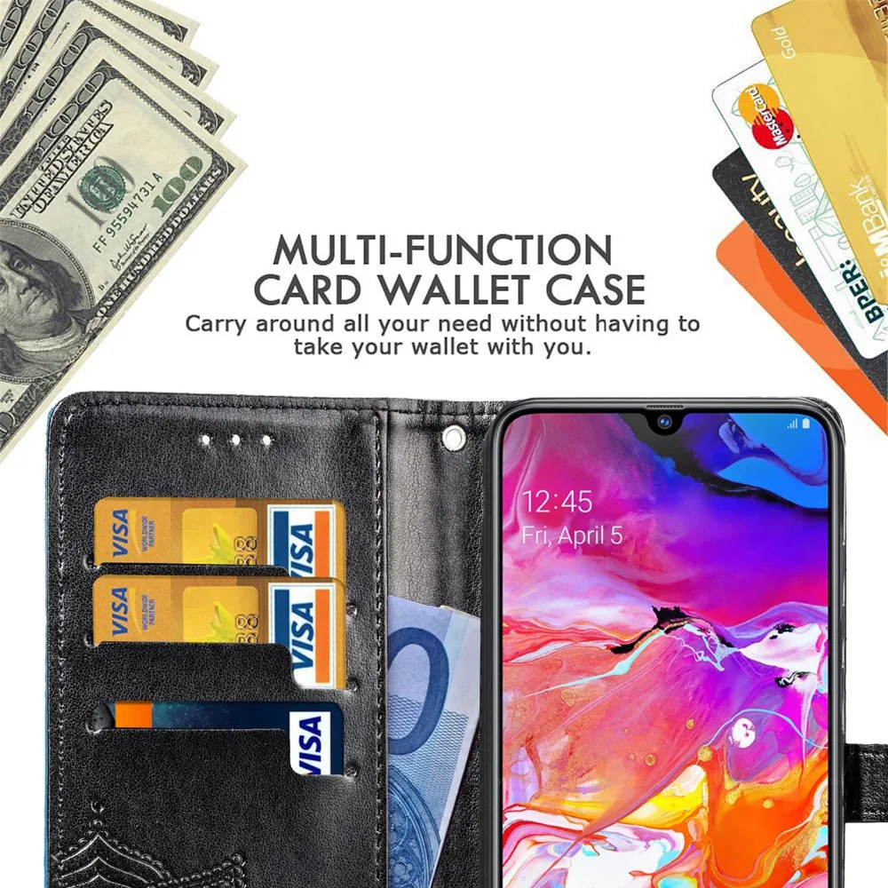 Для samsung Galaxy A50 A30 A20 A10 A40 A70 A20E A10S A20S A30S A50S кожаный чехол-книжка чехол для samsung 10 20 30 40 50 70 крышка