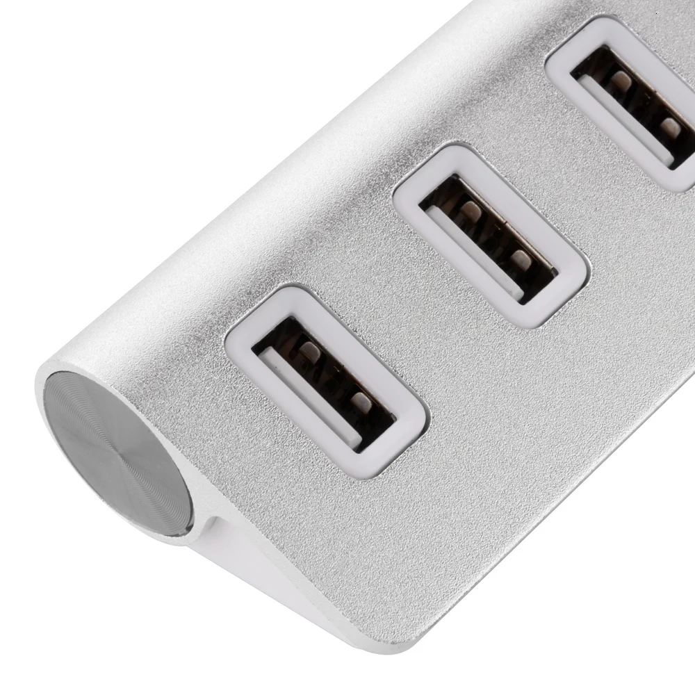 CHUYI Алюминиевый сплав USB концентратор 4 порта Высокоскоростной USB 2,0 концентратор портативный USB сплиттер адаптер для Macbook ноутбук ПК Аксессуары