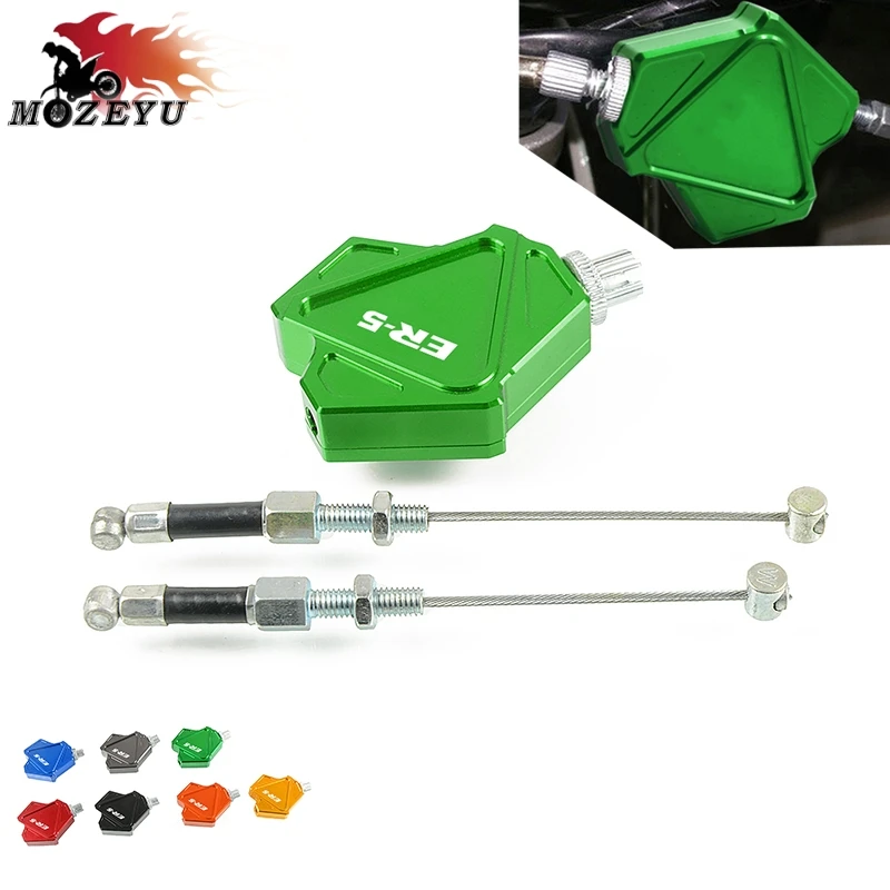 Для Kawasaki ER-5 ER 5 2004-2005 Мотоцикл с ЧПУ алюминиевые аксессуары мотор трюк рычаг сцепления легко тянет кабельная система