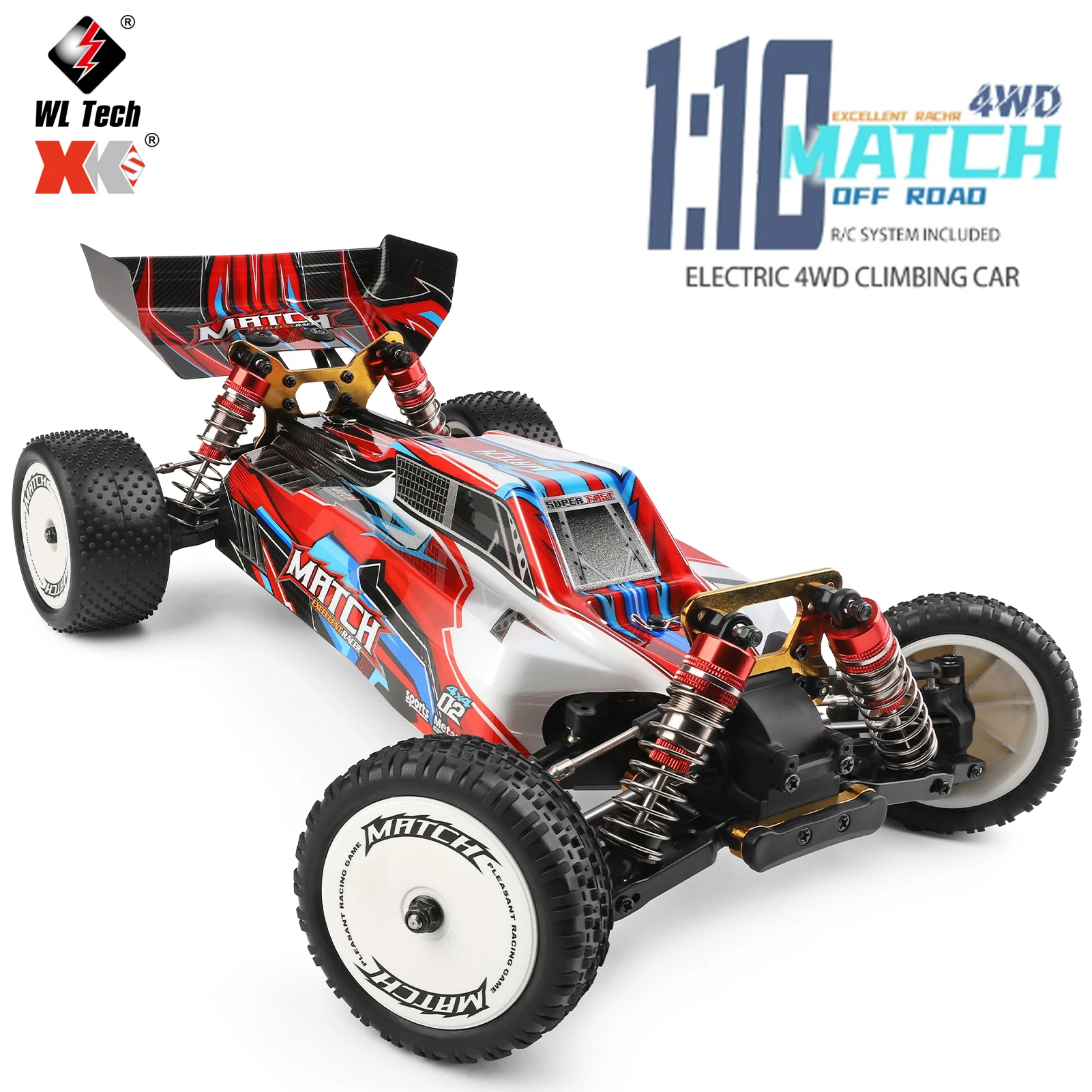 WLtoys 104001 Rc Car 1:10 4WD Drive Off 