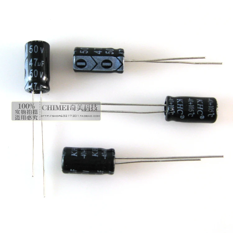 

Free Delivery. 47 uf electrolytic capacitors 50 v volume 6 x12mm capacitor * 12 mm