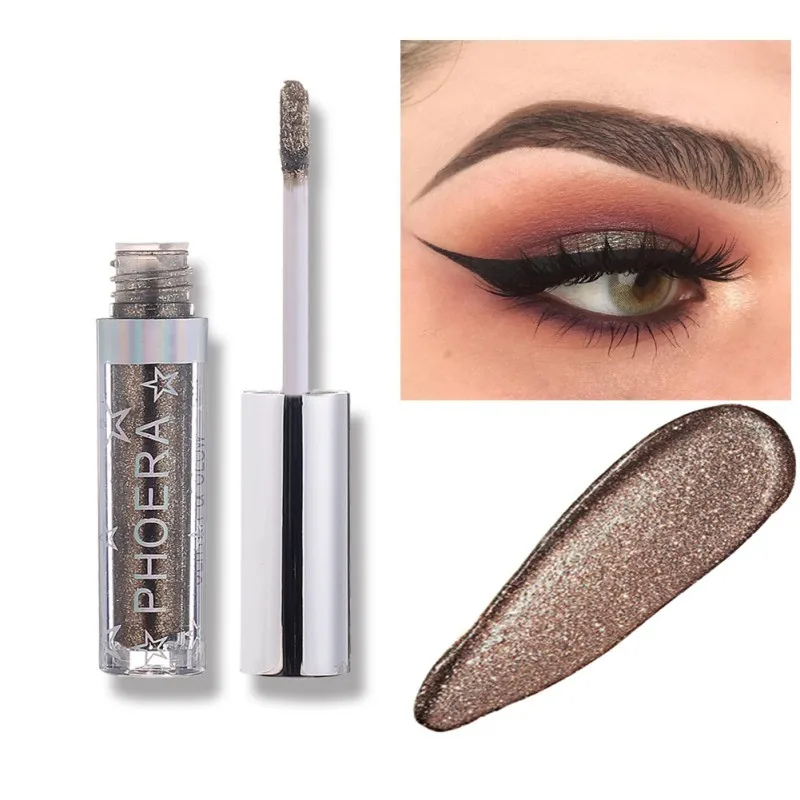Glitter Eyeshadow Waterproof Liquid Shimmer Long Lasting Metallic Pigments Shine Metals Glitter and Glow Eye Shadow Stickers