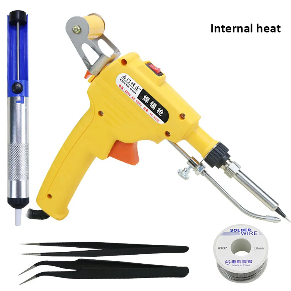 110V / 220V 60W US/EU Handheld Internal Heating Soldering Iron Automatic Transmission Tin Solder Welding Repair Tool Gun new