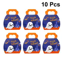 10 шт бумажные Бонбоньерки Летающий призрак аксессуары для празднования Хеллоуина упаковочная коробка конфетная коробка