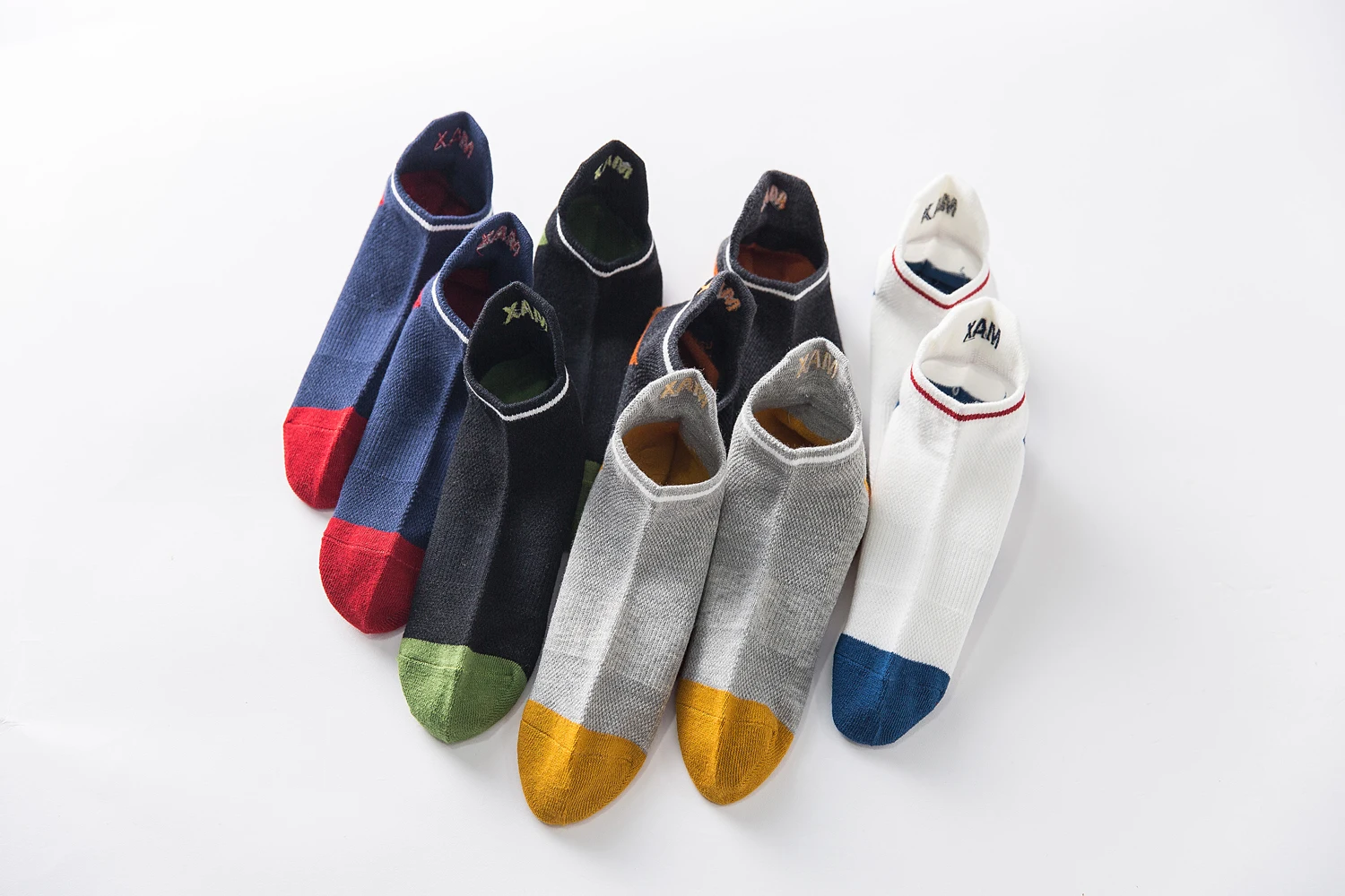 Men's boat socks shallow mouth low top antiskid thin socks South Korea Japanese pure cotton spring and autumn men socks 5 pairs