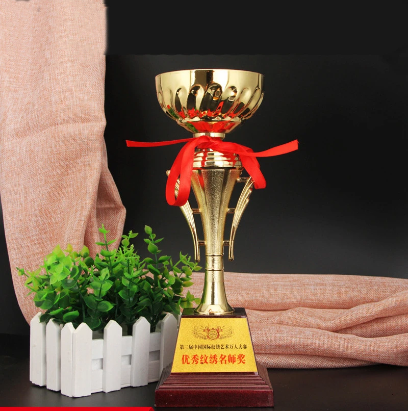 Golden Trophy Cup for Competition Sports Game Winner