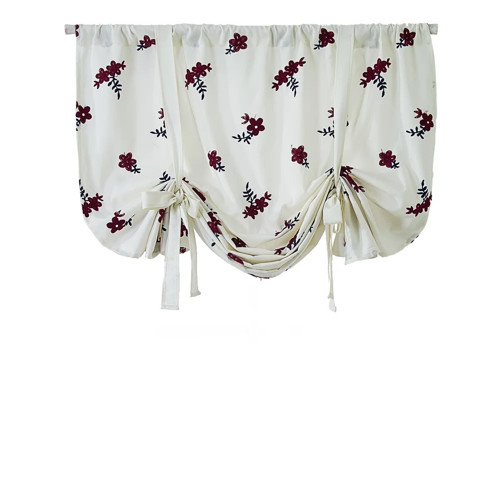 Цветочная вышивка тесьма вверх занавес s Римский короткий воздушный шар с