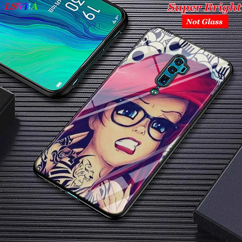 

Tattooed Alice Ariel Jasmine for OPPO Reno Z 10X Zoom F11 F9 F7 F5 A7 R9S R17 Realme 2 C2 K3 Pro Super Bright Phone Case
