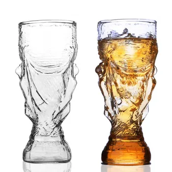 

Personality Glass Beer Mug Transparent Hercules Wine Glass Cup Bar Drink Stein Mug Football Soccer Beer Cup Gifts Drinkware