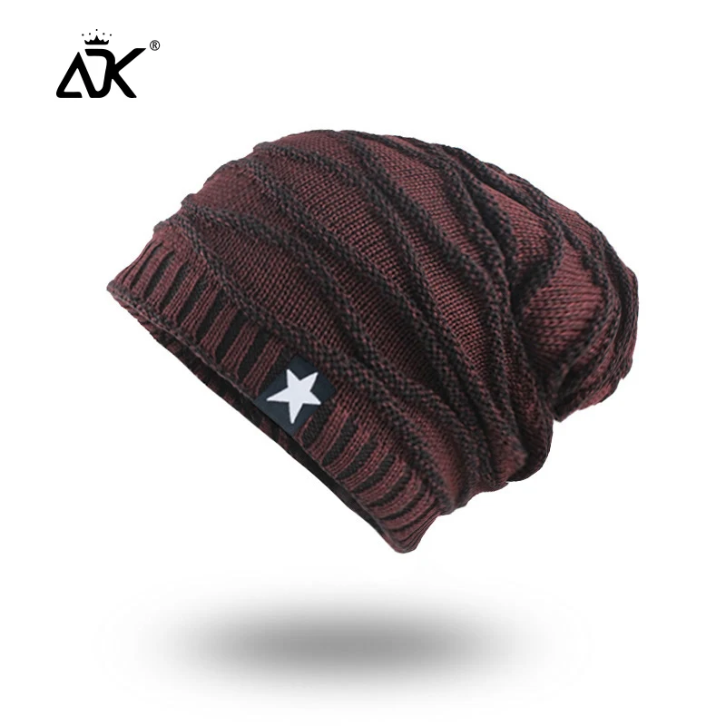 Зимние мужские шапки со звездами; s Beanie; Модный ребристый трикотажный Gorros; дышащая эластичная шляпа в стиле хип-хоп