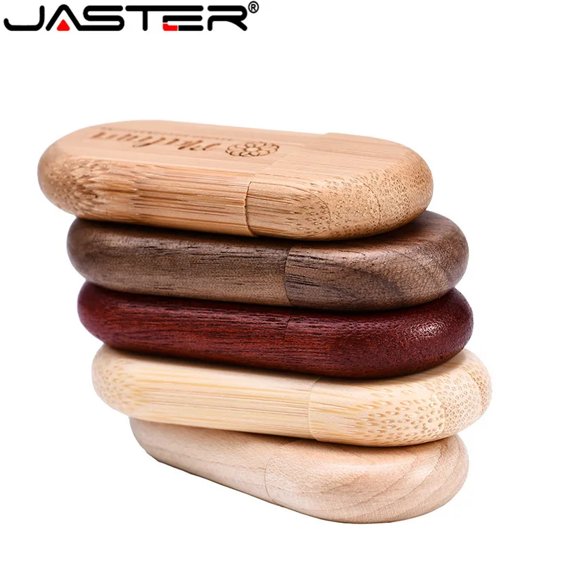 JASTER 1 шт. Бесплатный Логотип Деревянный + коробка ручка накопитель 128 Гб 64 ГБ 16 32 4 usb