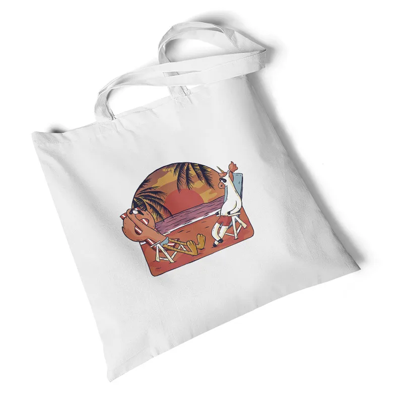 

Lychee City Print Canvas Bag Shoulder Bags Travel Folding Bag Canvas Bag Shopping Reusable Shoulder Bag Handbag Tote Bag