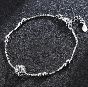 

Transport Changeable Beads Silver Bracelets-Hand Jewelry Box Chain Passepartout Bracelets-Style