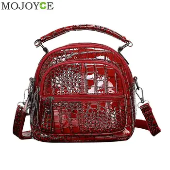 

Luxury Women Backpack 2019 High Quality PU Leather Crocodile Pattern Female Small Elegant Lady Shoulder Bag Rucksack Mochila