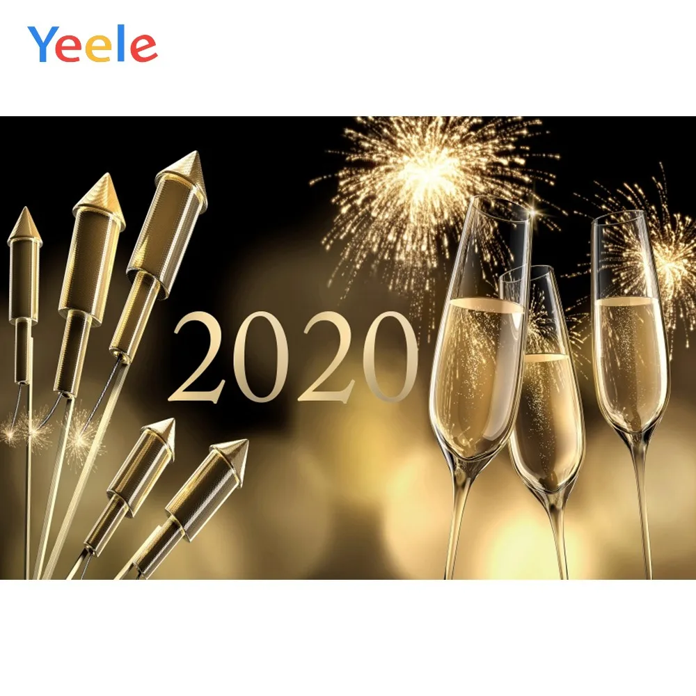 Yeele Happy New Year Family Carnival Party Fireworks Photography Backdrop Personalized Photographic Backgrounds For Photo Studio |