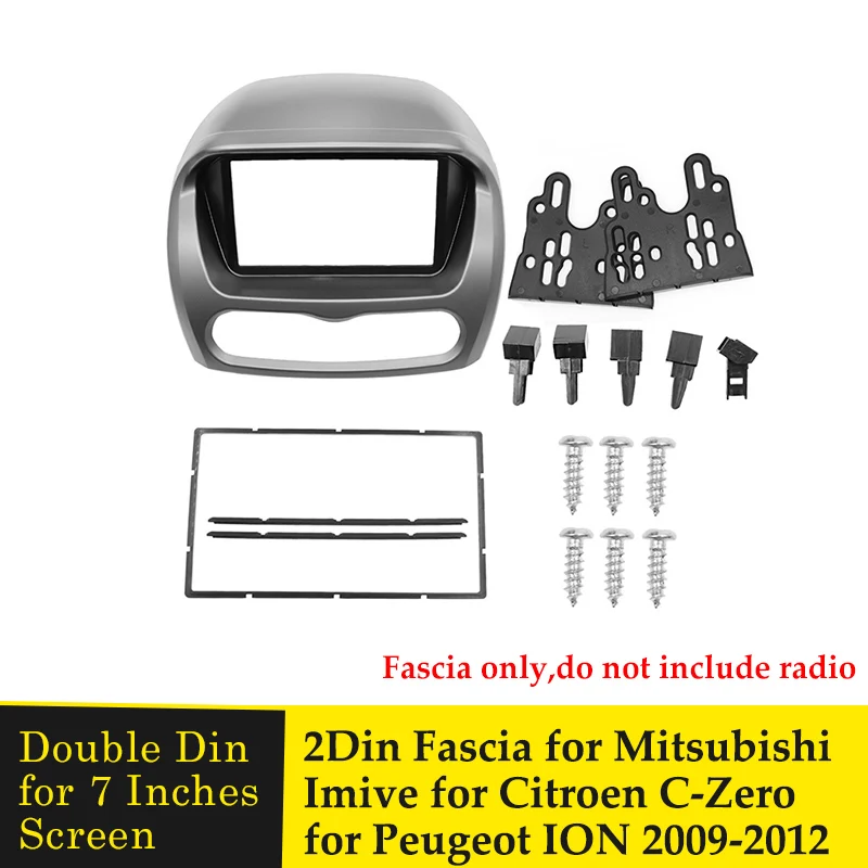 Автомобильная радиопанель Fascia Для CITROEN C-Zero Czero для PEUGEOT ION EV MITSUBISHI i MiEV 2009-2012 лицевая
