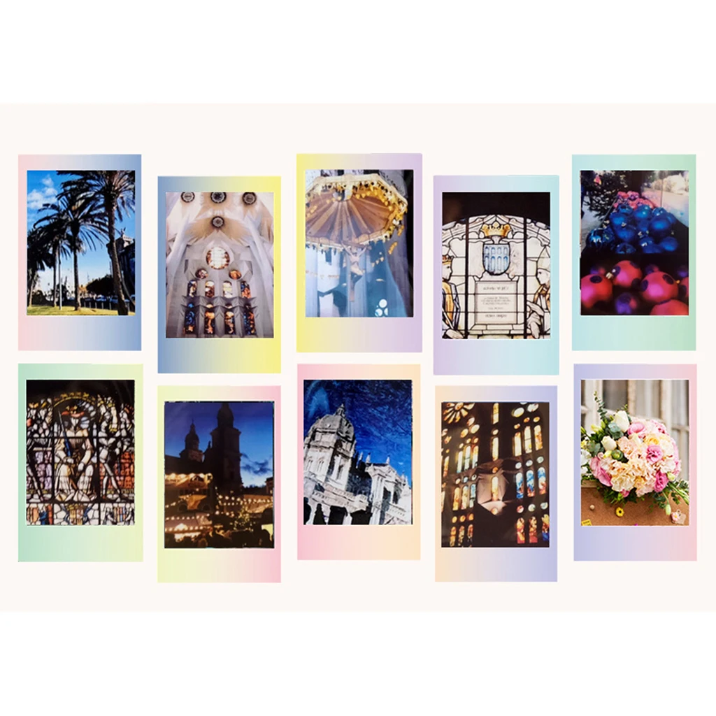 Fujifilm Instax mini 9 films for Fujifilm Instant Camera 7 8 25 50s 70 90 sp-1 sp-2 10 sheets Smartphone Photo Printer Macaron