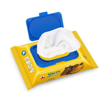 

White Shoes Artifact Travel Portable Disposable Sneakers Cleaning Wet Wipes no Alcohol Portable Wet Tissues Cleaning No Smell
