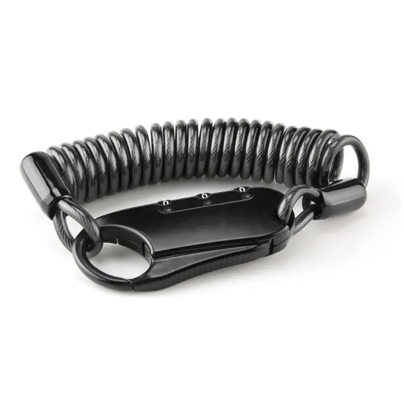 Mini Anti-theft Resettable Helmet Lock 3 Digit Password Bicycle Spring Lock Part Y1QE