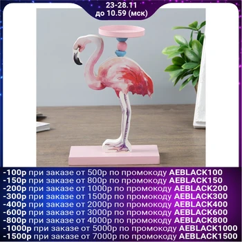

Candlestick wood for 1 candle "Flamingo" 20x13x6 cm 4285217