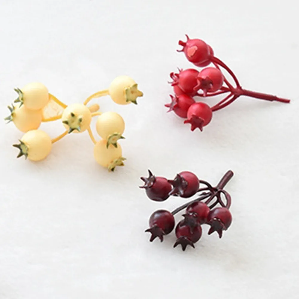 Градиент искусственный гранат фрукты ягоды тычинки винтажные Мини рождественские украшения для свадьбы украшения для дома на Рождество