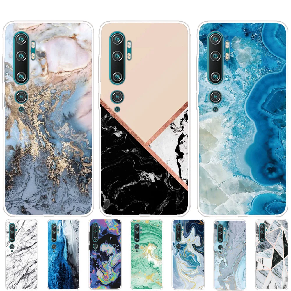 

Matte Phone Case For Redmi Xiaomi 5X 6X 8 9T 10 SE Lite Pro Luxury Marble Soft Cover Case For Xiaomi F1 A1 A2 A3 Lite CC9E Pro