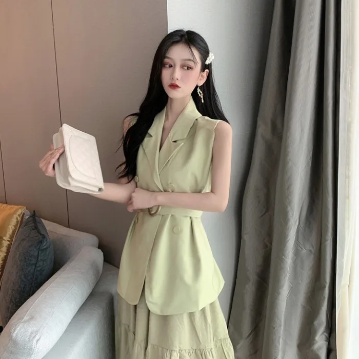 Number One People New Style Korean-style Sleeveless Small Suit Young Coat Tops