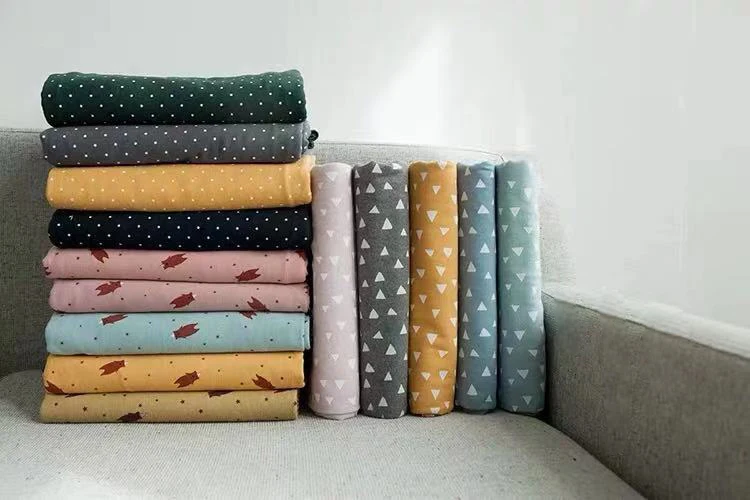145x50 см, Качественный хлопок, осень/зима, рисунок из мультфильма, водный нефрит, геометрический принт, саржа, фланель, Матовая Мягкая ткань, окрашенная в пряже фланель, 4 предмета одежды
