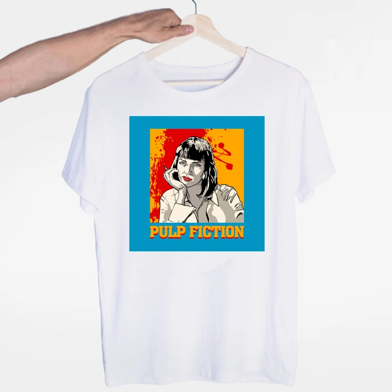 Мужская Pulp fiction TRAVOLTA SAMUEL Футболка Джексон унисекс с круглым вырезом и короткими рукавами Летняя Повседневная модная женская футболка