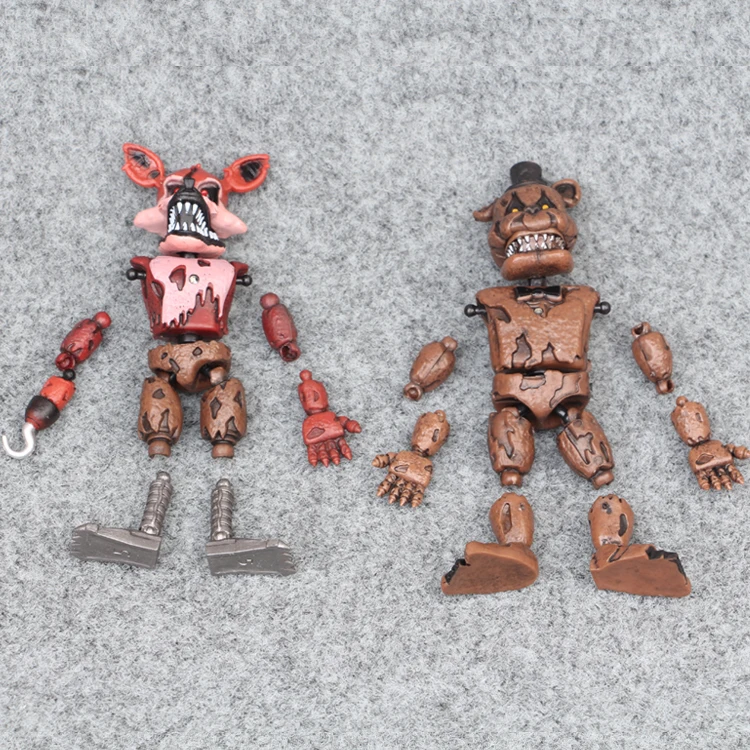 Экшн Фигурка пять ночей у Фредди из ПВХ 14 5 17 см 6 шт./лот FNAF Бонни Фокси фазбер