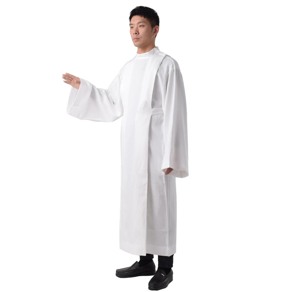 BLESSUME духовенство Alb католическая церковь поклонение Vestments Крестильная одежда