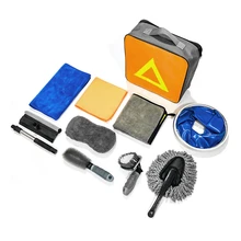 10 шт./компл. губка для мытья автомобиля очистительные Инструменты Kit ведро/соты губка ярко-красного бархата Полотенца/микрофибра Полотенца автохимия инструмент по уходу за ногами