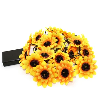 

Sunflower String Lights Battery Powered Fairy Starry Lights for Wedding Birthday Party and Holiday Seasonal Décor, 13 ft/20 LEDs