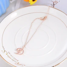 50 шт./лот уникальный персонализированный браслет с буквами, маленькая начальная браслет, Английский алфавит браслет для пары, подарок для нее-идея подарка