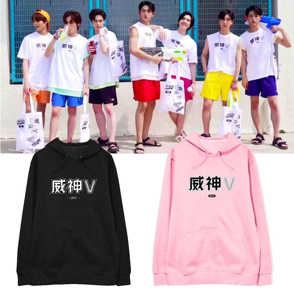 KPOP NCT WayV альбом толстовка с капюшоном в стиле хип-хоп Повседневная Свободная одежда с капюшоном пуловер печатные толстовки с длинными рукавами WY1163