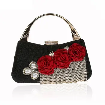 

Stylish Women Glitter Handbag Party Bridal Clutch Evening Bag Prom Wedding Purse 517D
