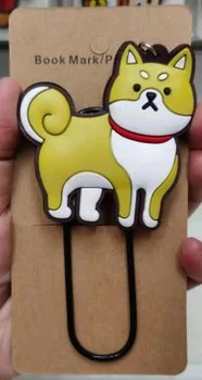 

Cute Dog Fashion Anime Jewelry Components Cartoon Paper Accessories Book Clip Bookmarks Students New Gifts