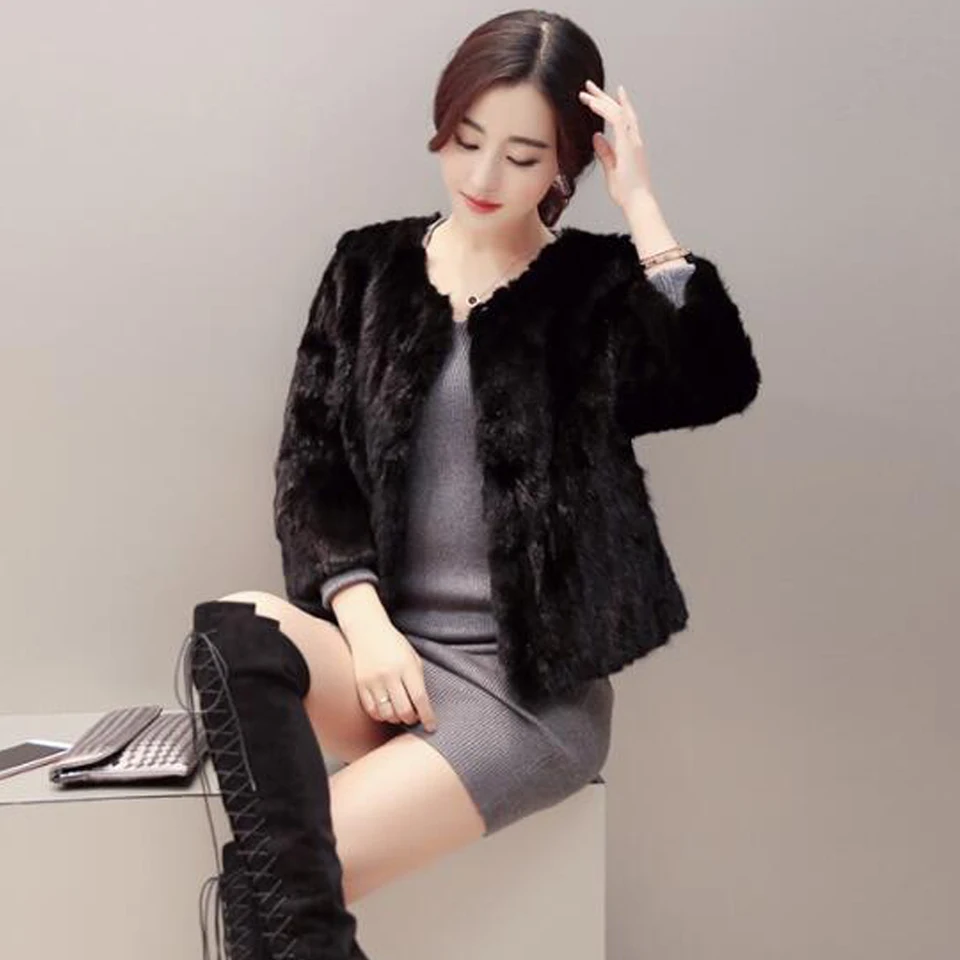 mink short coat