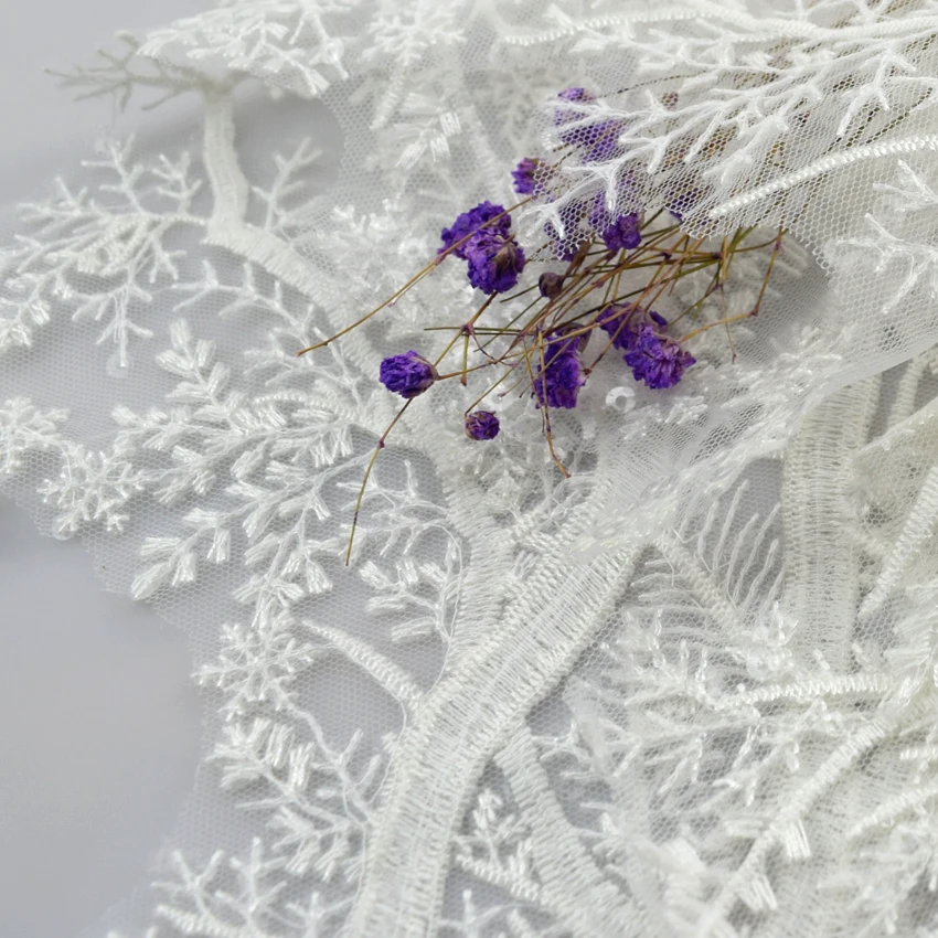 2Pcs 51.5cm*24cm Wedding Dresses Lace Applique Head Ornaments Embroidery Trims DIY Clothing Sewing Patchwork Accessories|lace trim|embroidery lace