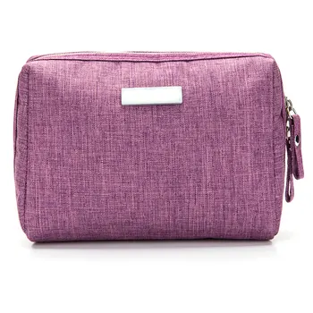 

Travel Toilet Makeup Bag Mini Cosmetic Purse Women Simple Polyester Small Portable Fashion Pouch Zipper